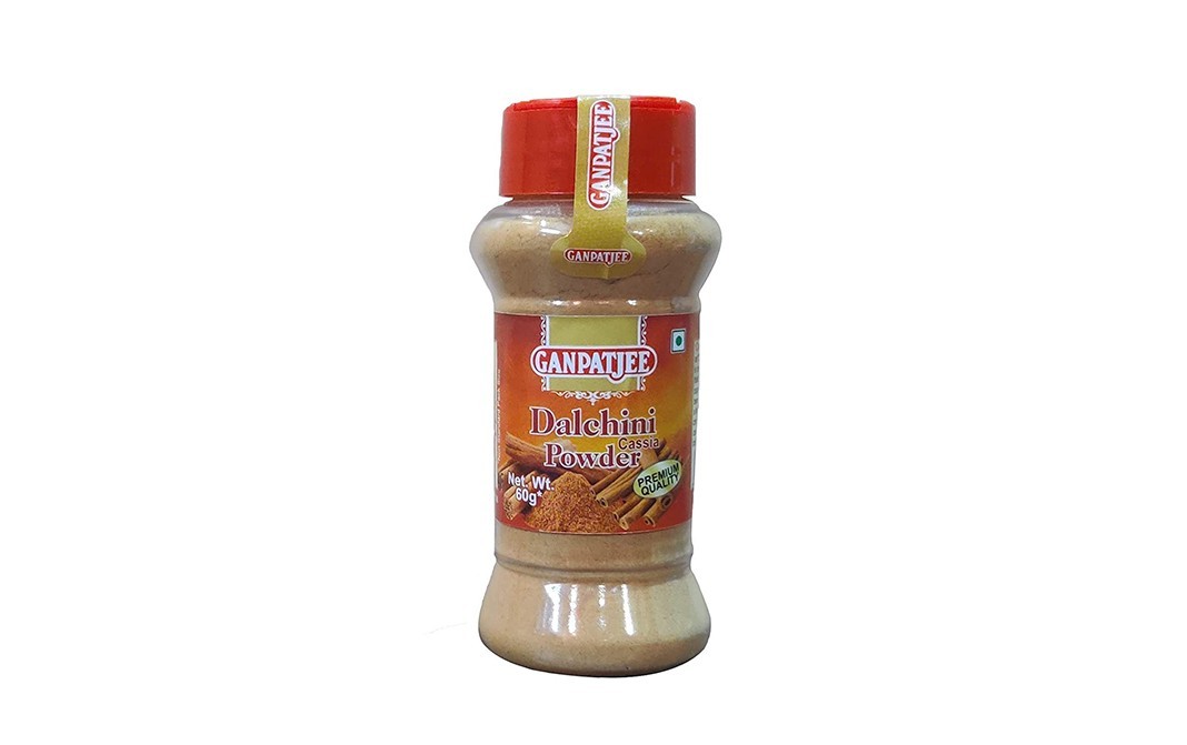 Ganpatjee Dalchini Cassia Powder    Glass Jar  60 grams